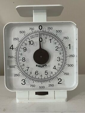 KRUPS Vintage Retro Mid Century White Mechanical Kitchen Scale
